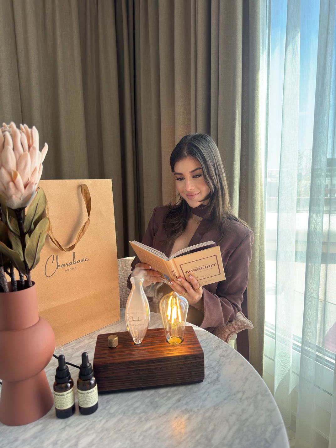 Drinkrose Aroma Edison Glow Wood Diffuser
